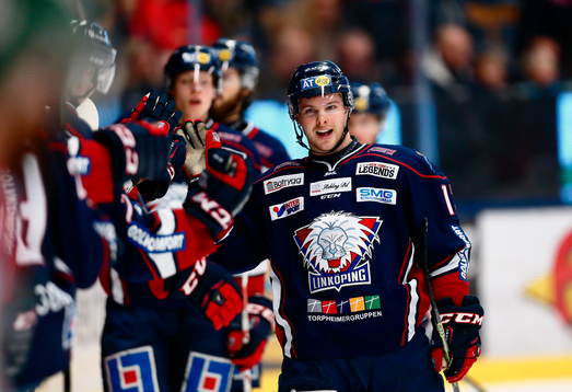 Linköpings Andrew Gordon jublar