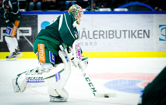 Färjestads målvakt Lars Haugen