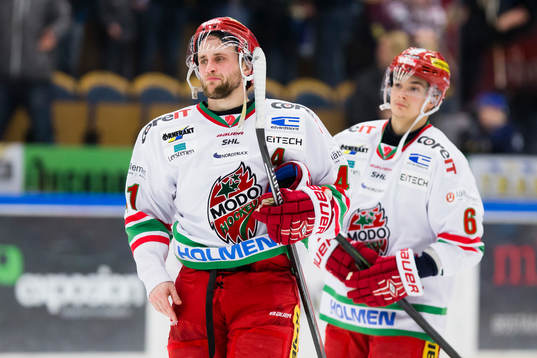 Modos Oscar Hedman och Otso Rantakari deppar