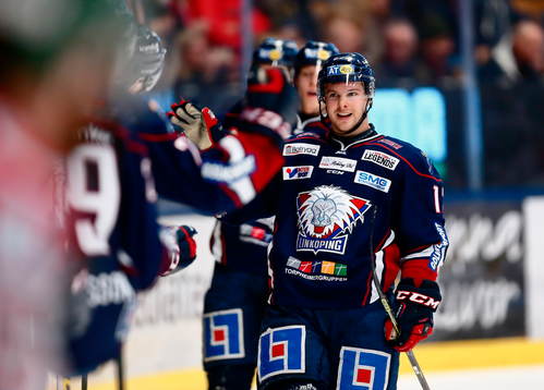 Linköpings Andrew Gordon jublar