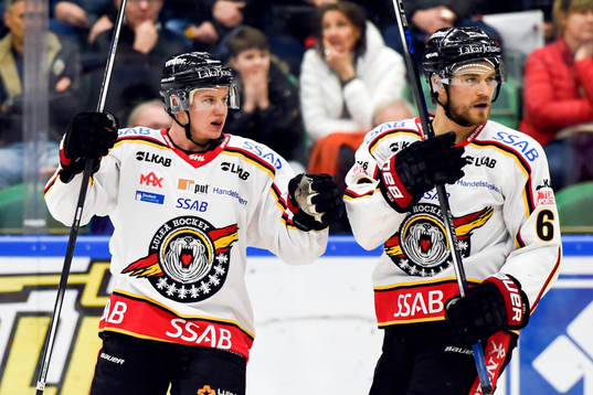 Luleås Toni Rajala jublar