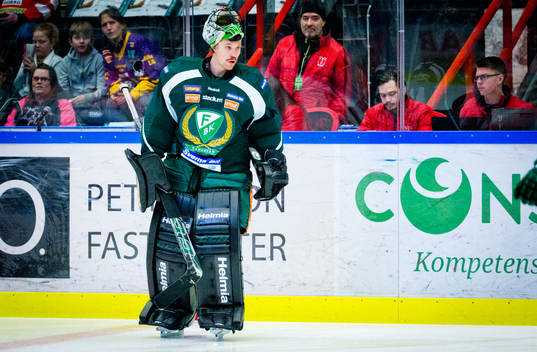 Färjestads målvakt Justin Pogge