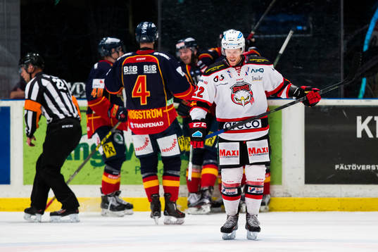 Malmö Redhawks Jeremias Augustin hänger med huvudet