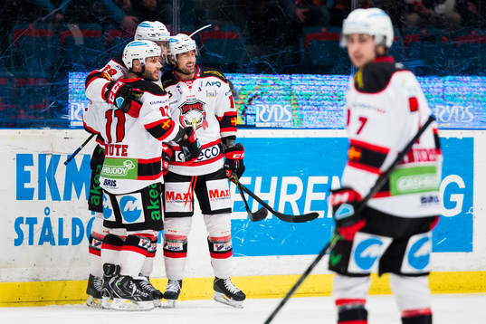 Malmö Redhawks Joey Tenute jublar