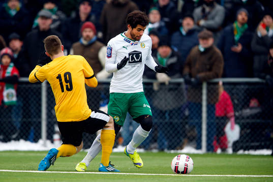 KuPS Charles Trafford och Hammarbys Lars Fuhre