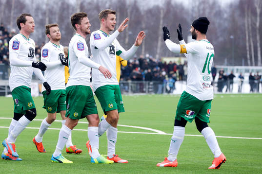 Hammarbys Johan Persson, Måns Söderqvist, Arnor Smarason,