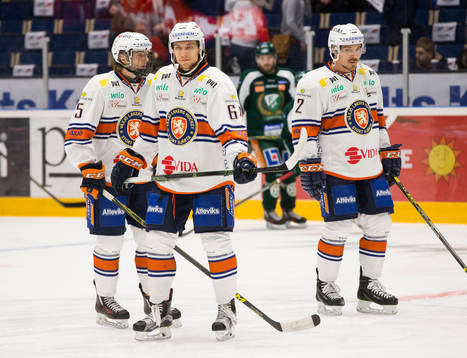 Växjös Linus Högberg, Växjös Eric Martinsson och Teemu