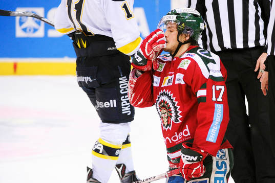 Frölundas Sebastian Stålberg deppar