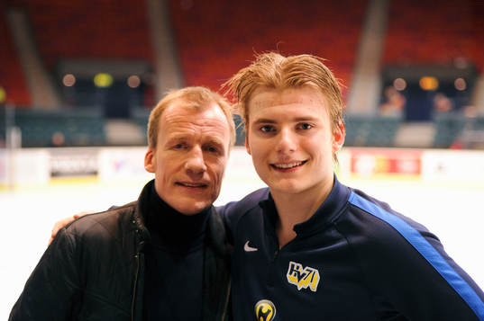 Niklas Andersson och sonen Lias Andersson