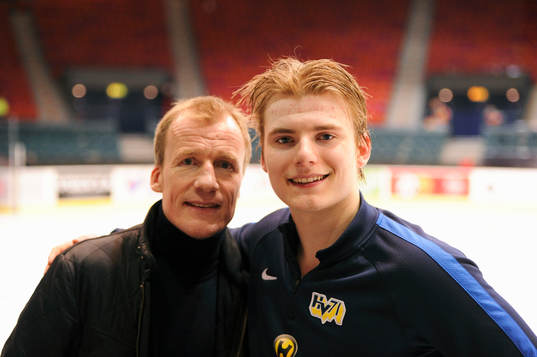 Niklas Andersson och sonen Lias Andersson