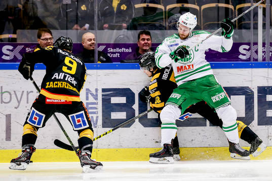Skellefteås Patrik Zackrisson   och Arvid Lundberg