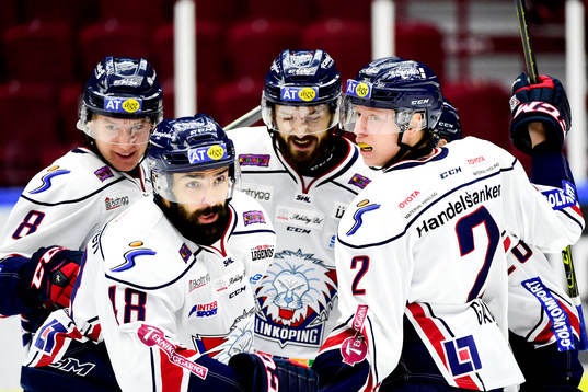 Linköpings Daniel Rahimi jublar