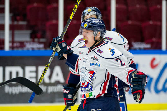 Linköpings Vilmos Gallo jublar