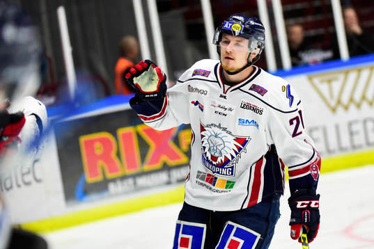 Linköpings Anton Blomberg jublar