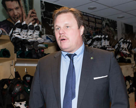 Färjestads sportchef Leif Carlsson besöker