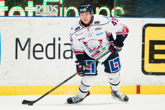 Linköpings Rhett Rakhshani i aktion