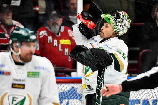 Färjestads målvakt Justin Pogge