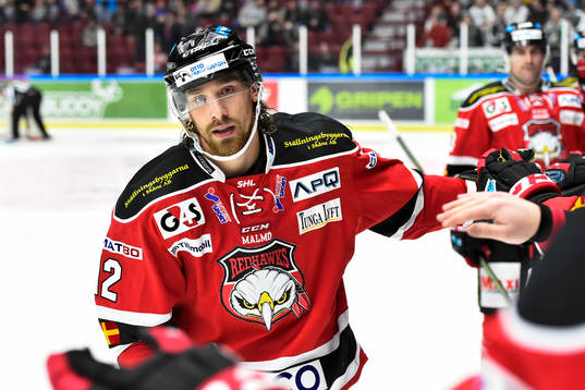 Malmö Redhawks Andreas Thuresson jublar