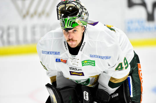 Färjestads målvakt Justin Pogge