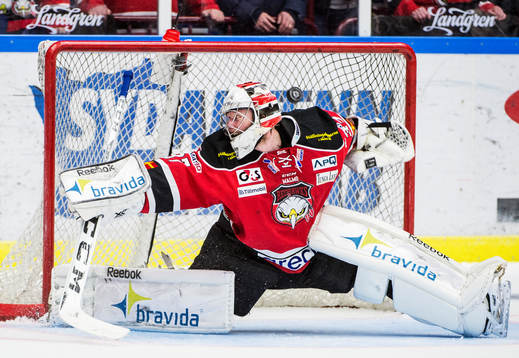 Malmö Redhawks målvakt Jonas Gunnarsson