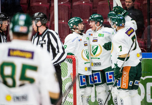Färjestads Oskar Steen, Sebastian Erixon, Joel Eriksson Ek
