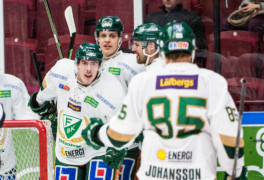 Färjestads Sebastian Erixon, Joel Eriksson Ek, Jonas