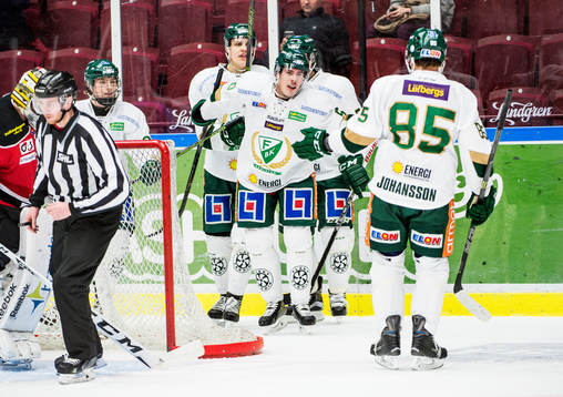 Färjestads Oskar Steen,<Sebastian Erixon, Joel Eriksson