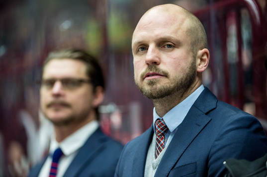 Malmö Redhawks tränare Björn Hellkvist och assisterande