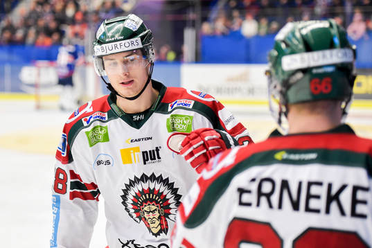 Frölundas Johan Sundström jublar
