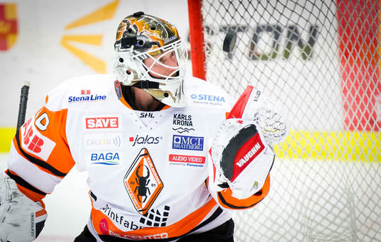 Karlskronas målvakt Johan Holmqvist