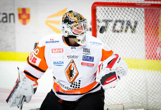 Karlskronas målvakt Johan Holmqvist