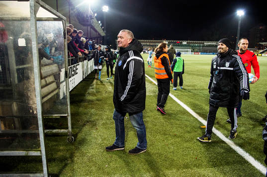 Fremad Amagers tränare John Faxe Jensen och assisterande