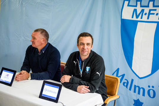 Fremad Amagers tränare John Faxe Jensen och Malmös