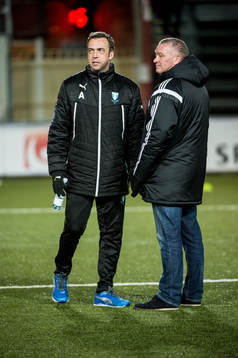 Malmös tränaren Allan Kuhn och Fremad Amagers tränare