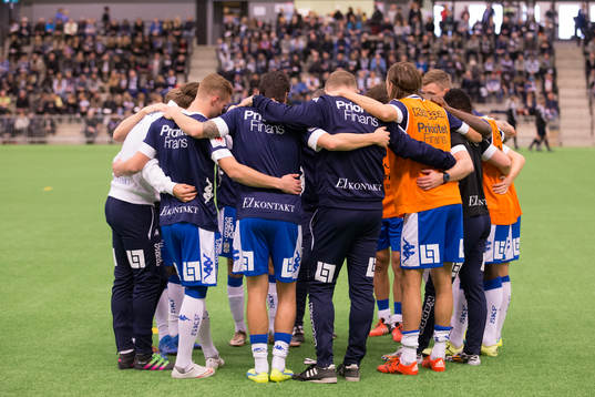 IFK Göteborg samlade innan en träningsmatch i fotboll