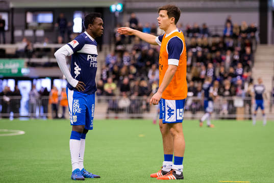 IFK Göteborgs Lawson Sabah och Mads Albaek på