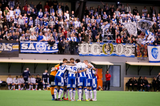 IFK Göteborg samlade innan en träningsmatch i fotboll