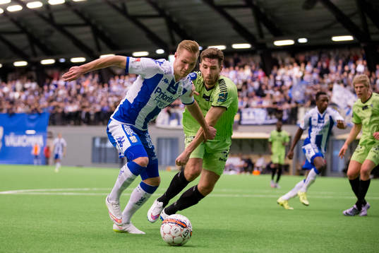 IFK Göteborgs Gustav Engvall mot Sarpsborgs Anders Östli