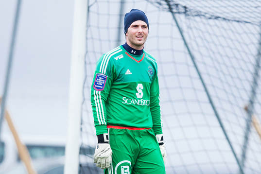 Ängelholms målvakt Carl Lindell
