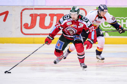 Frölundas Patrik Carlsson och Djurgårdens Marcus Sörensen