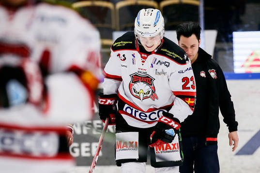 Malmö Redhawks Christoffer Forsberg deppar