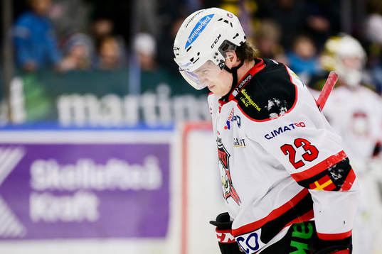 Malmö Redhawks Christoffer Forsberg har ont