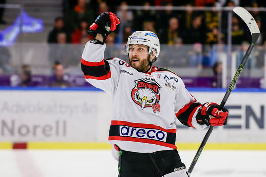 Malmö Redhawks Joey Tenute jublar