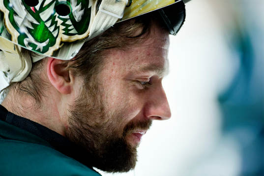 Färjestads målvakt Lars Haugen