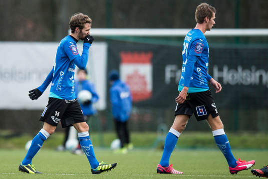 Halmstads Alexander Henningsson och Marcus Johansson deppar