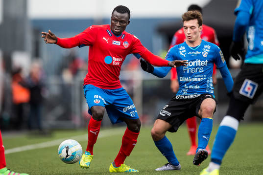 Helsingborgs Lalawélé Atakora och Halmstads Sead