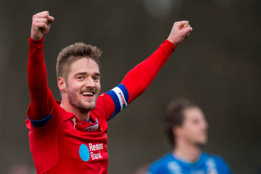 Helsingborgs Johan Mårtensson jublar