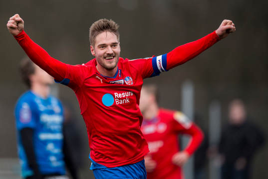 Helsingborgs Johan Mårtensson jublar