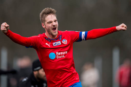 Helsingborgs Johan Mårtensson jublar