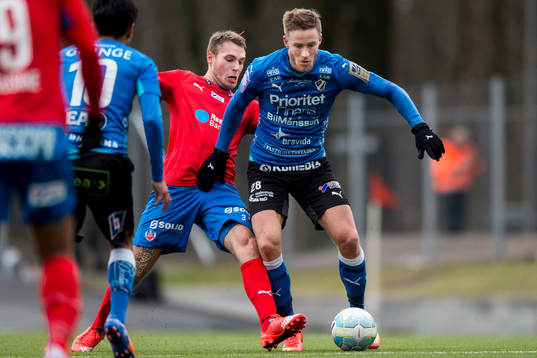Helsingborgs Frederik Helstrup mot Halmstads Alexander Ruud